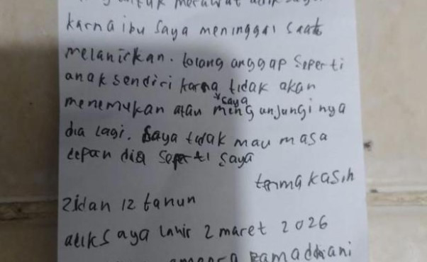 Bayi Dua Hari Ditemukan di Gerobak Nasi Uduk, Isi Surat yang Ditinggalkan Bikin Terenyuh
