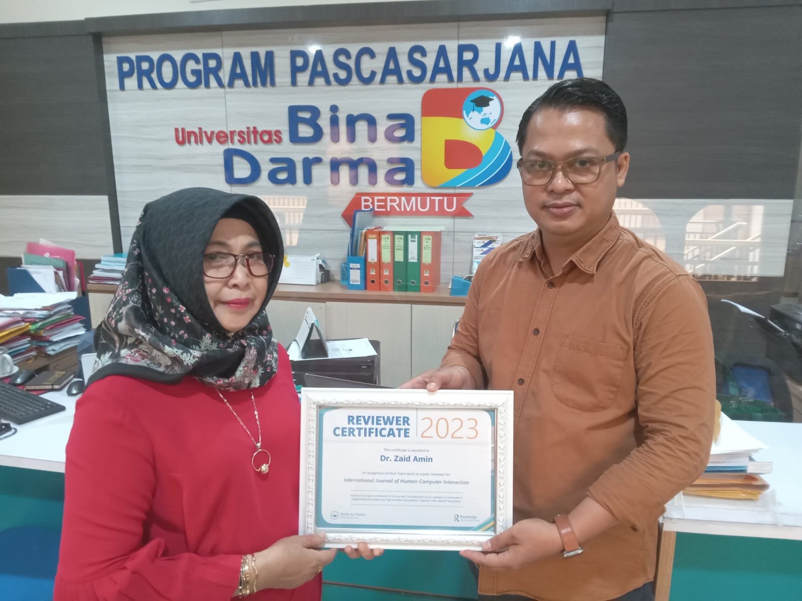 Dosen Universitas Bina Darma Direkognisi oleh Taylor & Francis Group : UBD Siap Berstandar Internasional