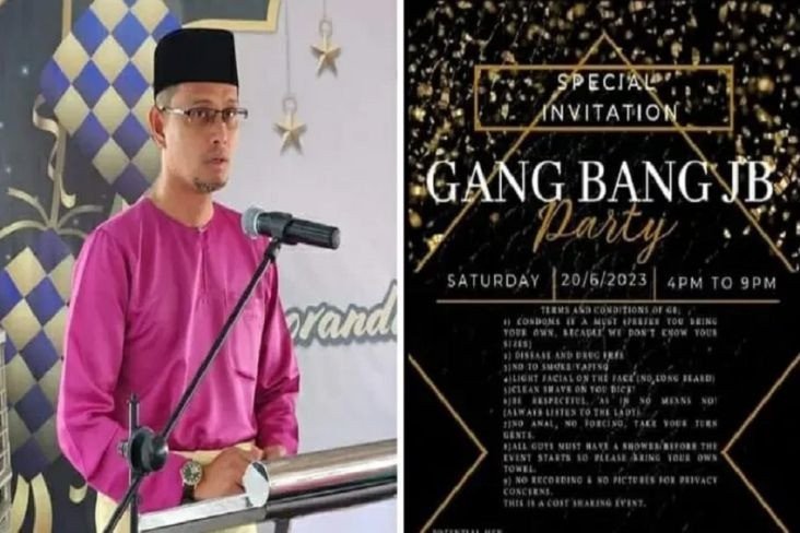 Gegerkan Publik Usai Tersebar Undangan Pesta Seks "Gang Bang JB Party" Digelar Juni Mendatang
