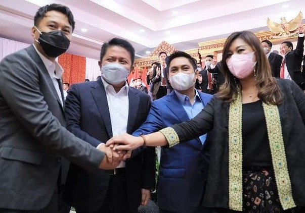 Herman Deru Hadiri Pelantikan BPD HIPMI Sumsel